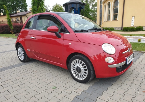 Fiat 500 cena 21900 przebieg: 110759, rok produkcji 2010 z Rzeszów małe 742